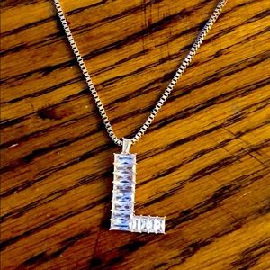 Baublebar monogram L necklace